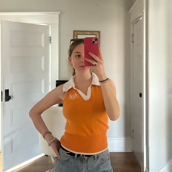 Ralph Lauren vintage orange polo tee - Picture 1 of 4